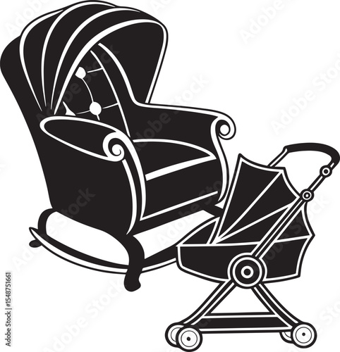 vector illustration of a chair