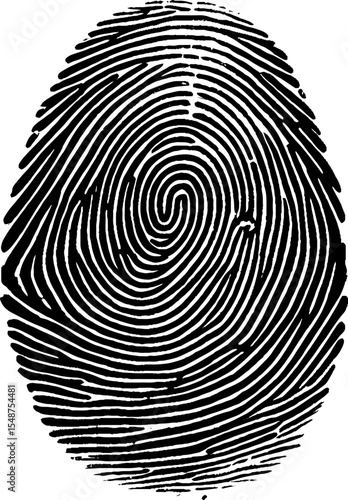 Fingerprint scan icon. fingerprint lock secure security logo. Vector art