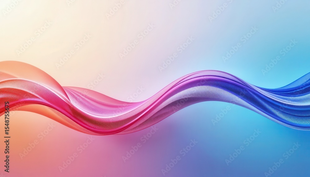 Fototapeta premium Creative and vibrant abstract background design for computer screens showcasing colorful waves