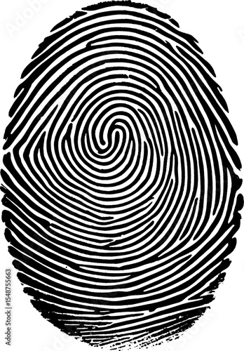Fingerprint icons. Vector finger print touch ID illustration. Verification code. 