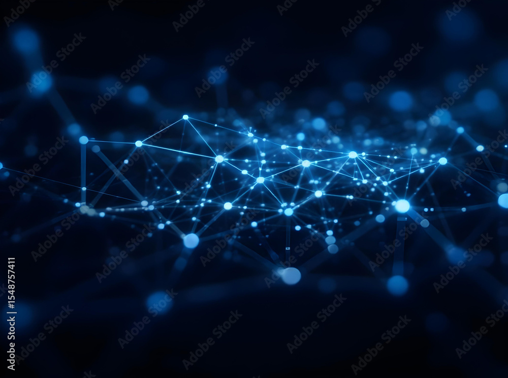 Fototapeta premium abstract blue lights