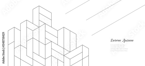 幾何学 抽象 建築 テクノロジー ビジネス 背景