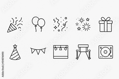General Event & Celebration set vector icon
