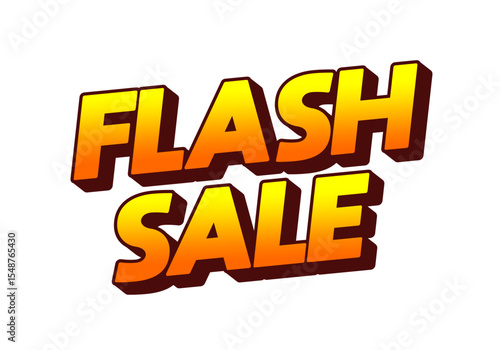 Vibrant Flash Sale Text Design
