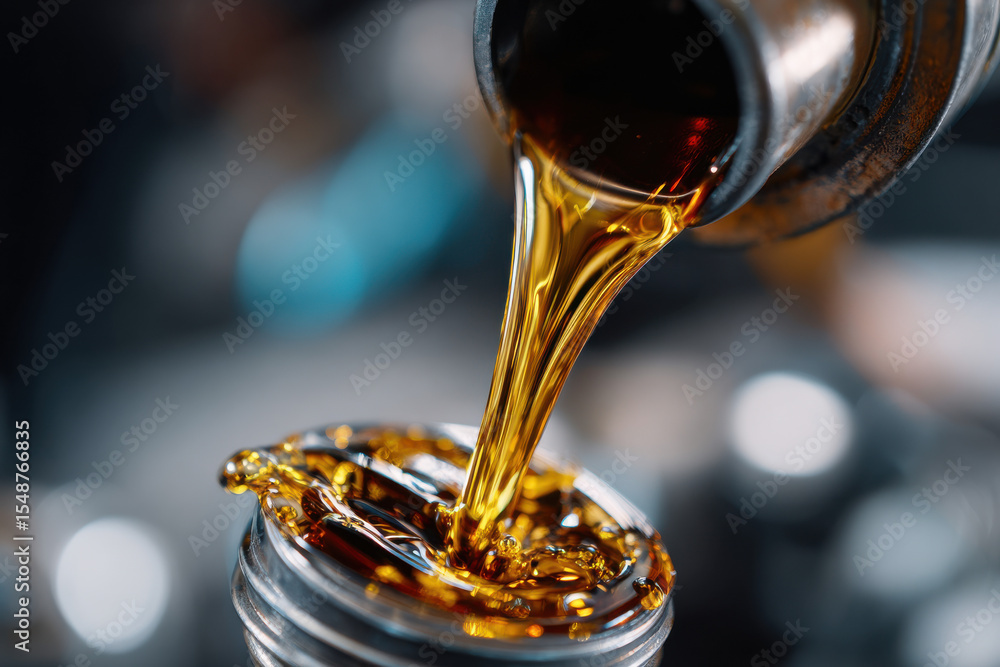 Pouring motor oil for motor vehicles Pouring motor oil for motor vehicles