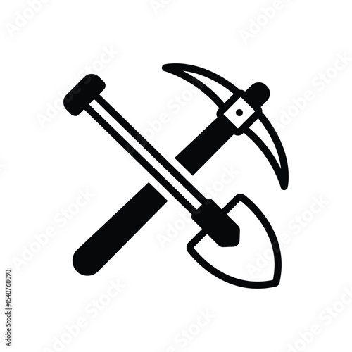 Black solid icon for tools