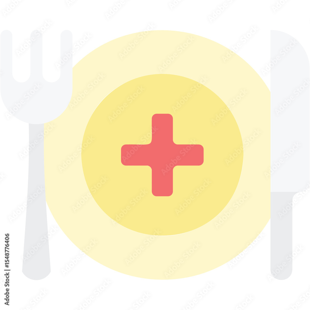 Fototapeta premium Balanced Diet Illustration