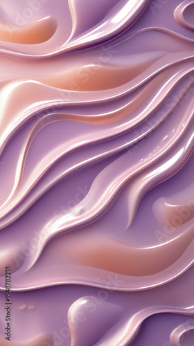 a peaceful abstract liquid display 3d design on vertical background
