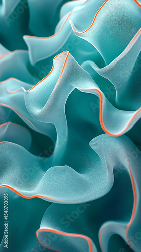 a refined abstract liquid display 3d design on vertical background