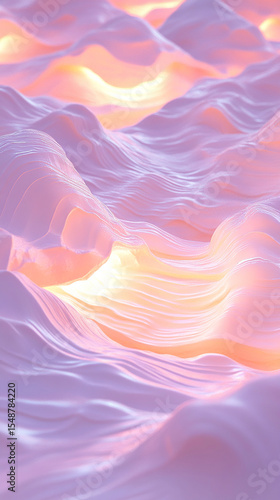 a refined abstract liquid display 3d design on vertical background