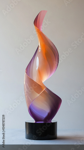 a sleek abstract liquid display 3d design on vertical background