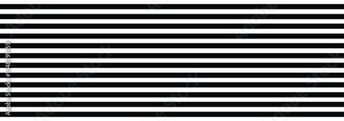 Black and White Stripes. Black white horizontal stripes seamless pattern. Vector illustration