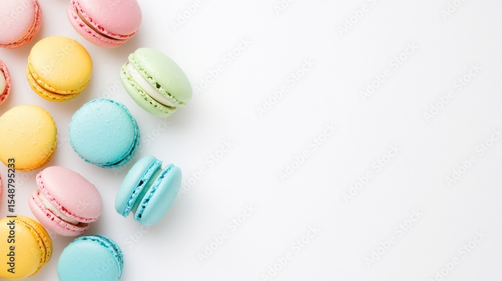Obraz premium Colorful macarons display