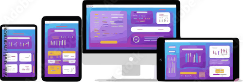 Create a kinds of deferentmobile, phone, tablet, smartphone, computer, icon, technology, screen, laptop, internet, web, app, communication, smart, display, pc, vector art with white background.