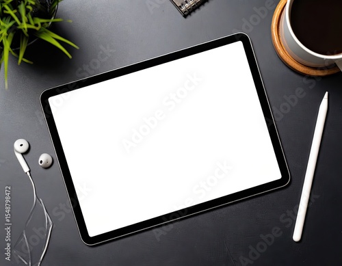 Wallpaper Mural iPad Pro with blank screen for business marketing mock up Torontodigital.ca