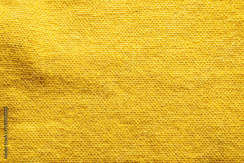 Yellow fabric cloth polyester texture and textile background