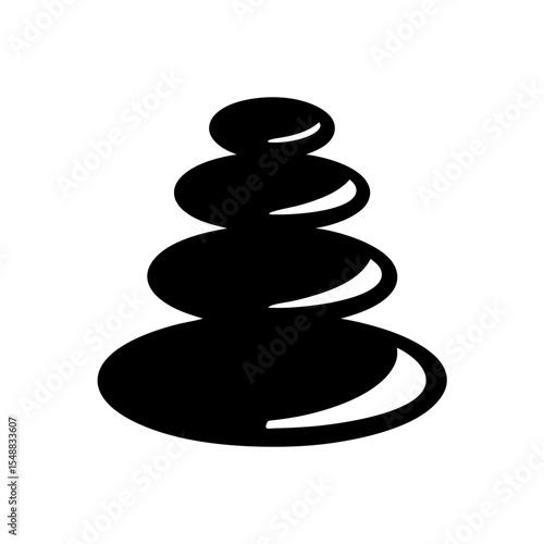 Stacked Balancing Stones Symbolizing Harmony, Equilibrium, and Zenlike Serenity in Minimalist Design