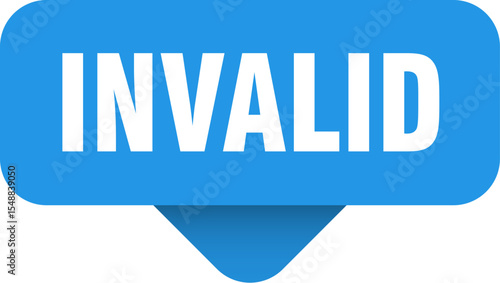 invalid sticker. invalid sign on transparent background