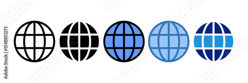 Globe Icon Element For Design