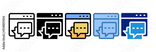 Online Chat Icon Element For Design