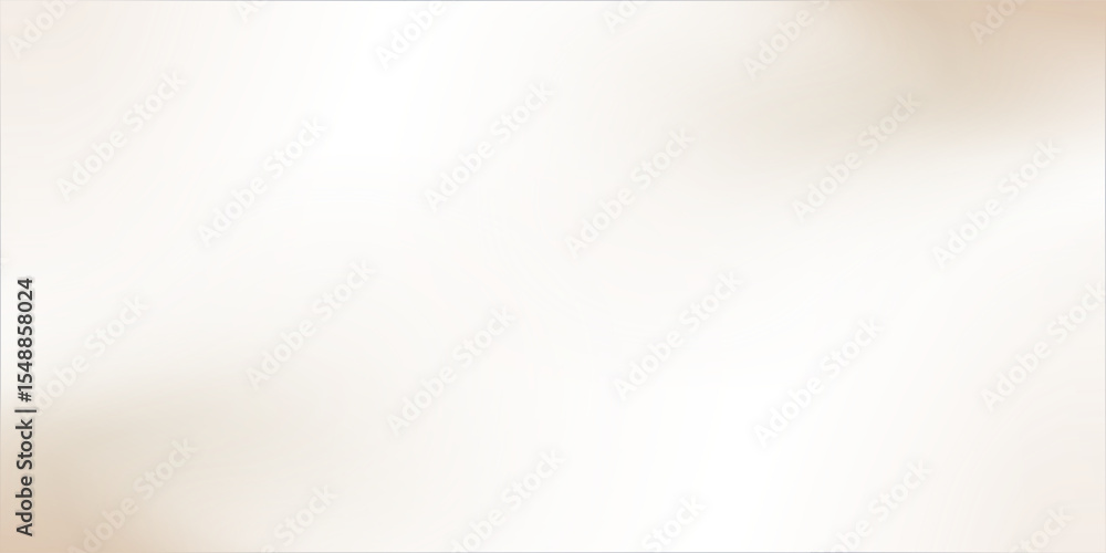 Smooth beige gradient background. Soft neutral liquid wallpaper. Universal nude color texture for banner, flyer, presentation. Abstract blurred backdrop cover. Vector illustration.