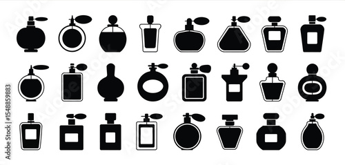 Various Perfume Bottle Silhouettes