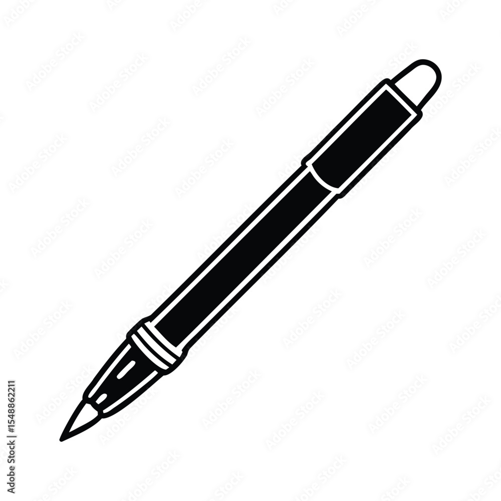 Simple Pen Outline Vector Icon Design Doodle Simple Pen Outline Vector Icon Design Doodle
