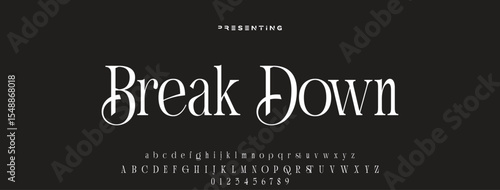 Elegant alphabet letters font logo. Typography luxury classic lettering serif fonts decorative wedding vintage retro logos, design for fashion, beauty shop and brand. vector illustration