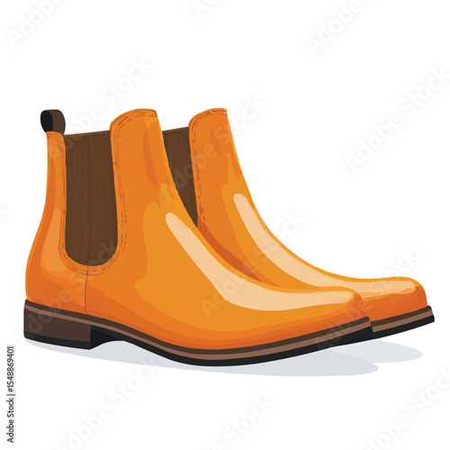 Men's Chelsea Boots with Elastic Side Panels in 2D Style