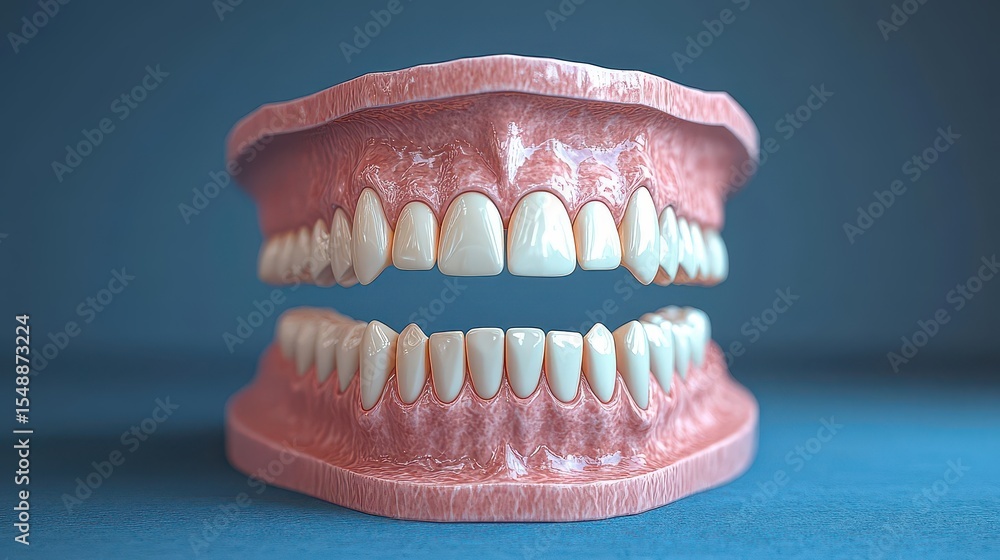 Fototapeta premium Human Teeth Model: Anatomy & Structure