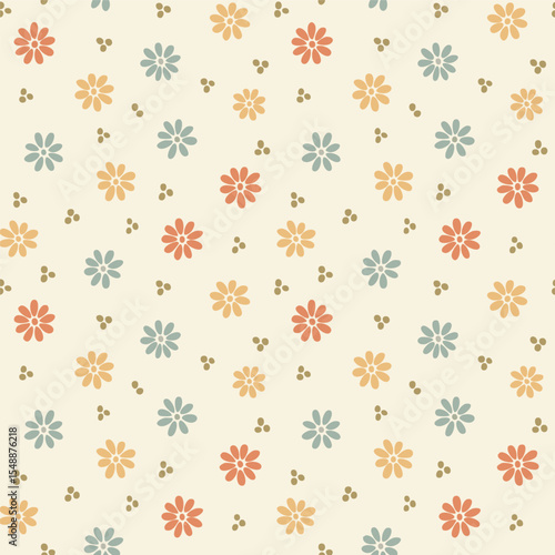 Wallpaper Mural Pattern Flowers Hand Draw Vector Torontodigital.ca
