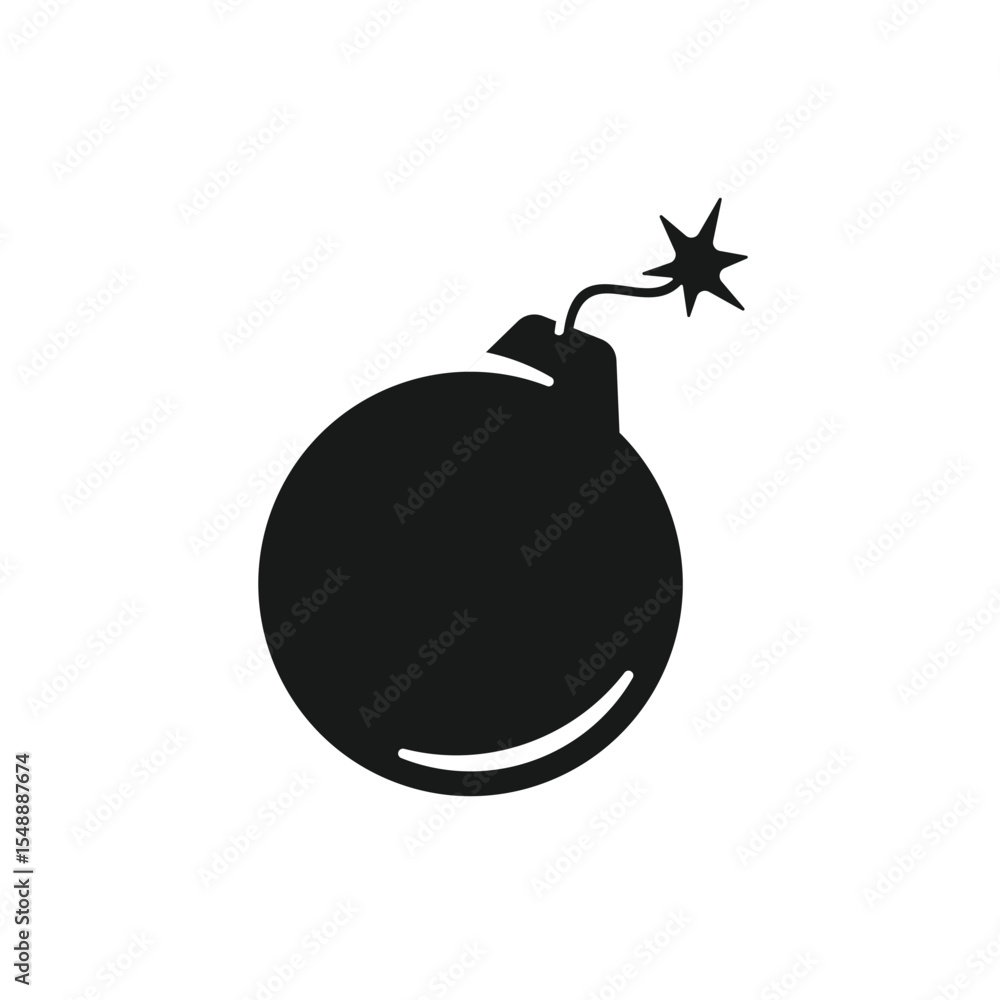 Bomb vector logo design Bomb vector logo design