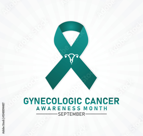 Gynecologic Cancer Awareness Month Vector illustration. September. Holiday concept. Template for background, banner, card, poster with text inscription. 