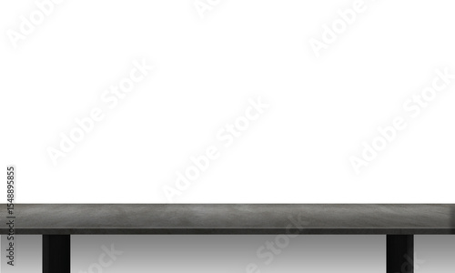 Wallpaper Mural A minimalist gray table against a plain white background, emphasizing simplicity and functionality. Torontodigital.ca