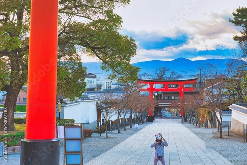 伏見稲荷大社（京都）狐の仮面