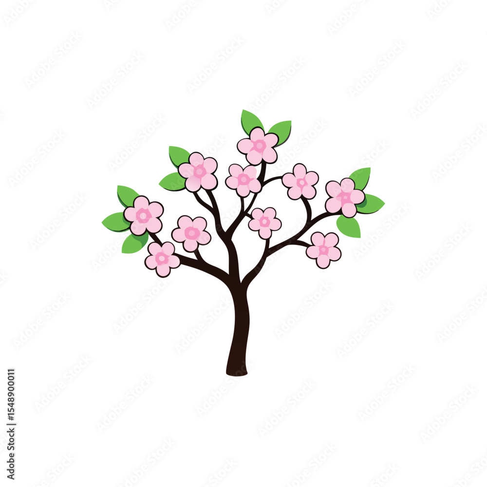 Obraz premium cherry tree with flowers