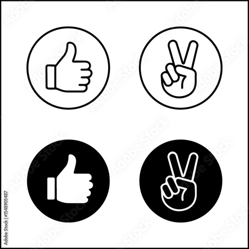 Hand Gesture Thumbs Up Icons