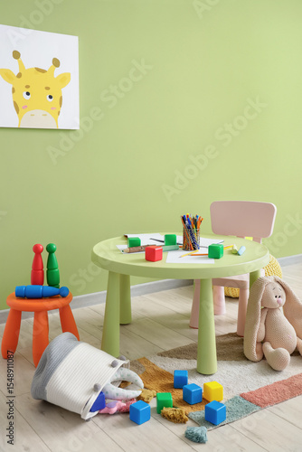 Interior of messy children'...