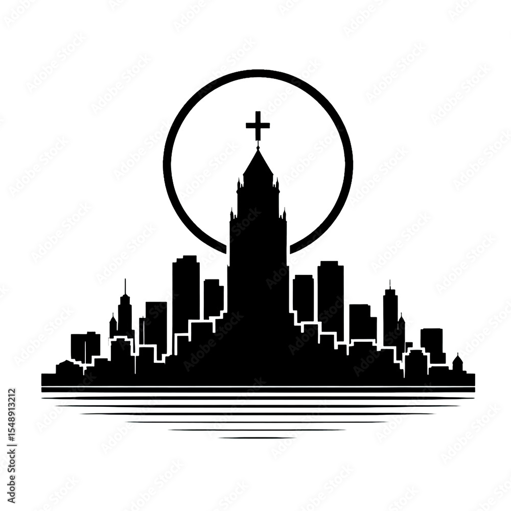 Obraz premium armenia, yerevan, cityline, skyline, vector, black and white, wallpaper, image