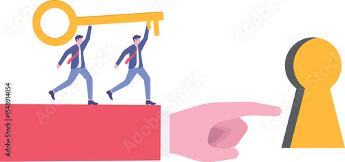 Key success, solution to solve problem and overcome obstacle,

