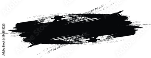 Various width brush strokes Mega bundle of different ink brush strokes:rectangle,square and round freehand drawings.Ink splatters,grungy painted lines,artistic design