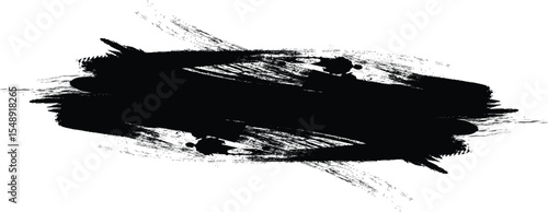 Various width brush strokes Mega bundle of different ink brush strokes:rectangle,square and round freehand drawings.Ink splatters,grungy painted lines,artistic design