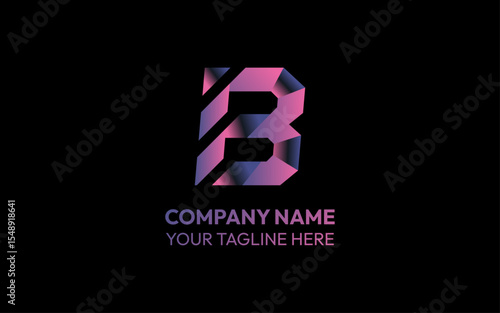  Stylish Capital Letter B in Modern Graphic Design