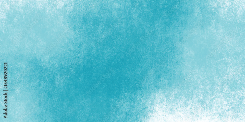 Fototapeta premium Faded blue abstract art texture with distressed brush strokes