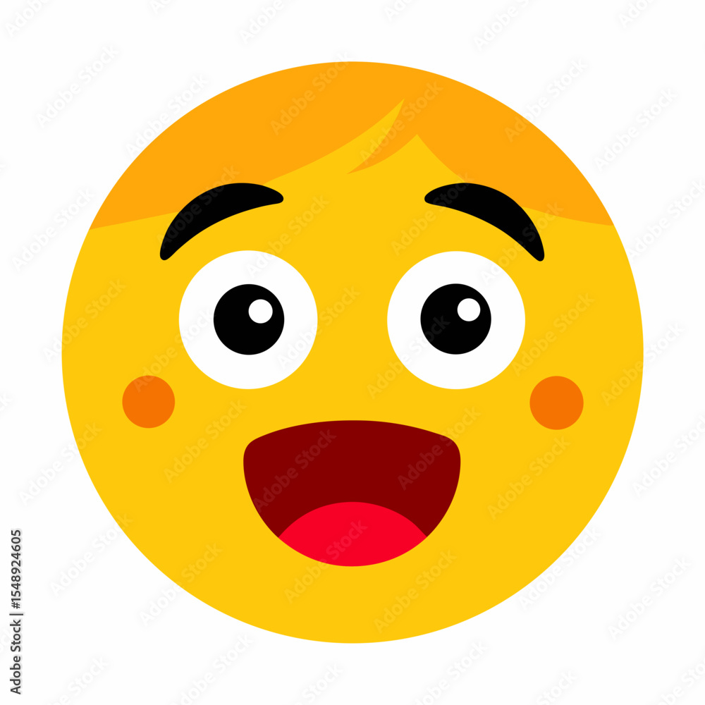 Fototapeta premium happy smiley face with smile