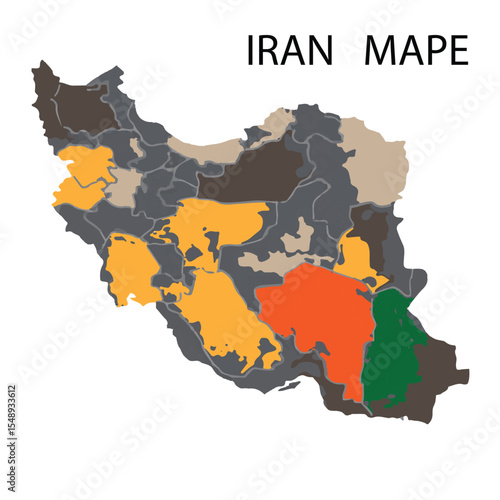 map of iran