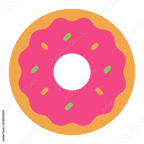 donut on white background