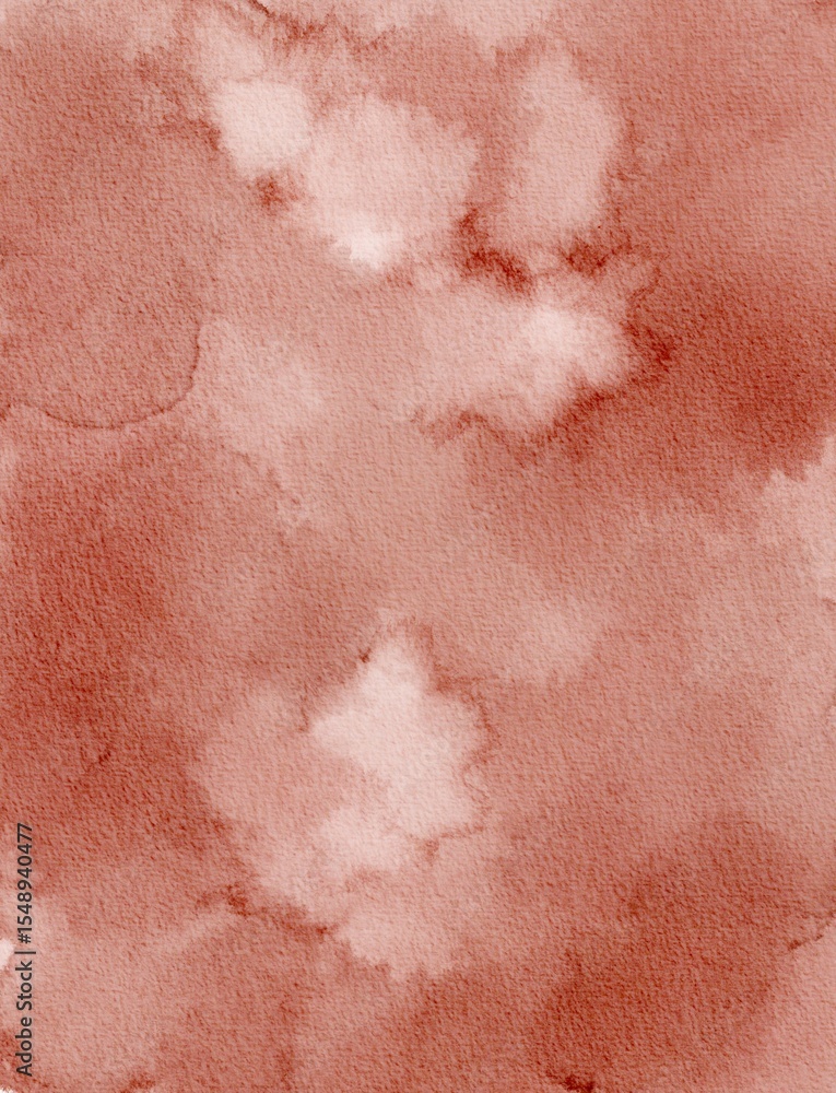 Fototapeta premium Red Earthy Watercolor Texture Background
