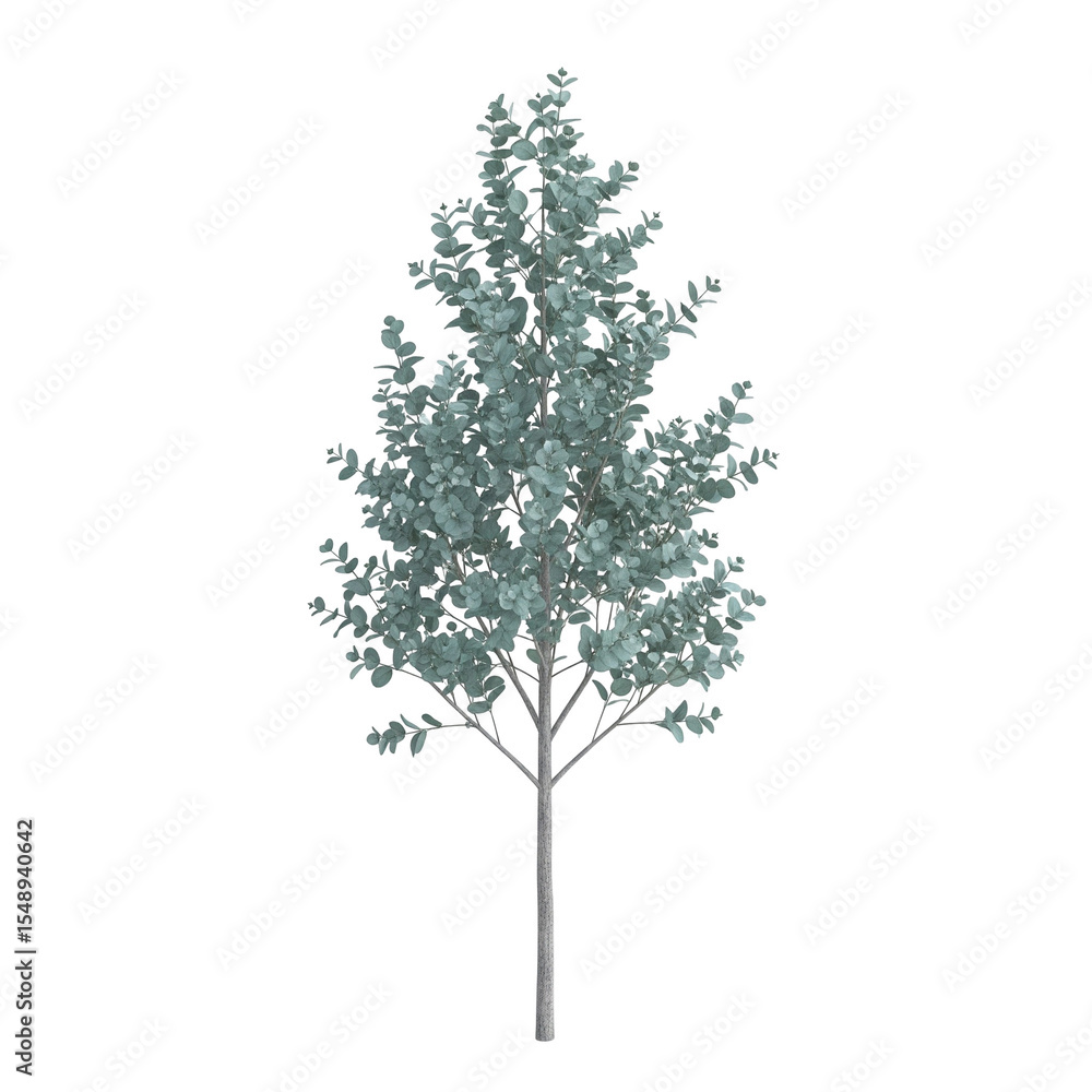 Obraz premium green tree isolated on white
