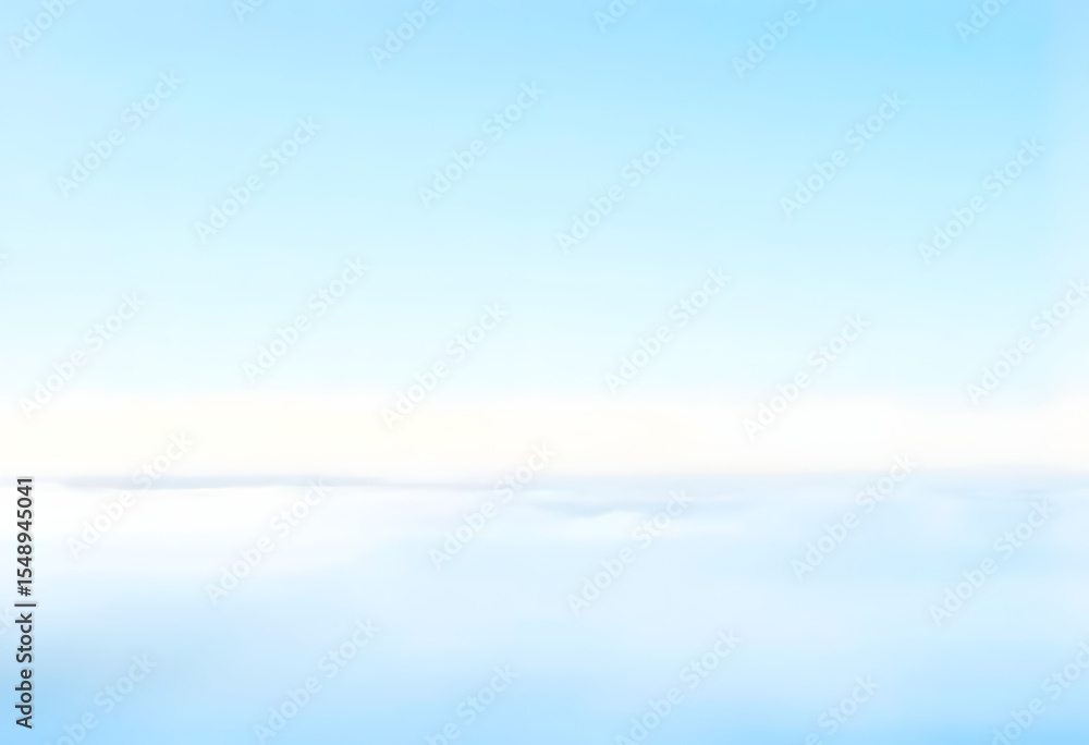 Obraz premium 天空の風景 — 青と白のグラデーション